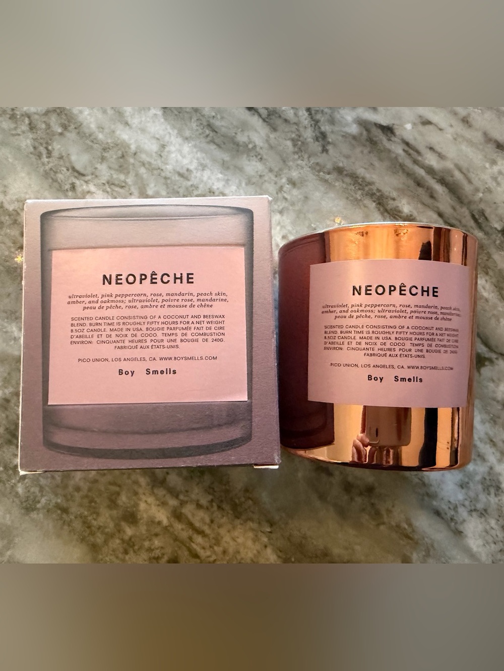 Boy Smells - NEOPECHE Scented Candle - in Rose Gold glass